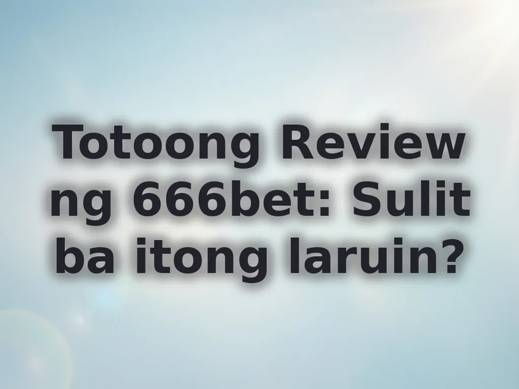 666bet Review