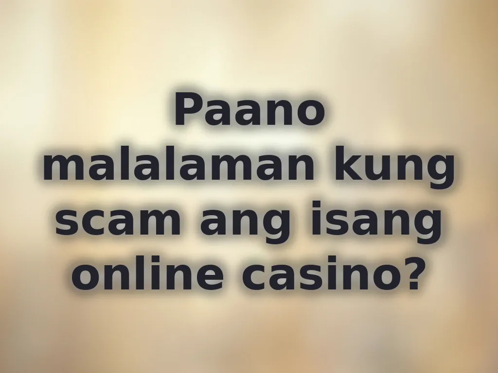 Casino Scams